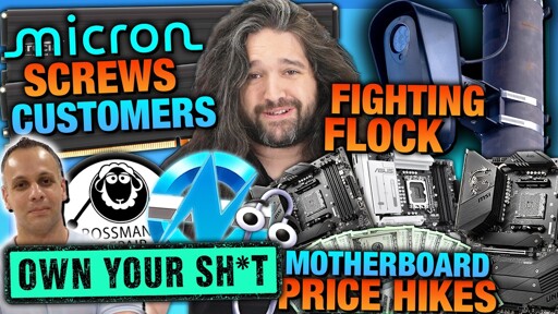 [Gamers Nexus] HW News - Micron Robs Customer, NVIDIA GPU Price Hike, Tour with Louis Rossmann